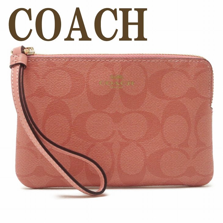 ハンドバッグ コーチ COACH ポーチ レディース ハンドポーチ リストレット クラッチ 財布 ハンドバッグ ピンク 91178IMRZH 【ネコポス】 ブランド 人気