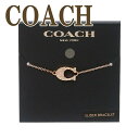 コーチ ブレスレット（レディース） コーチ COACH ブレスレット チェーン バングル Cロゴ ラインストーン パヴェ 91427-RGD 【ネコポス】 ブランド 人気