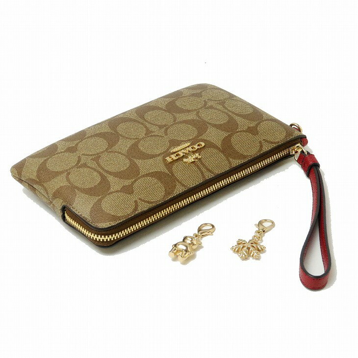 コーチ COACH ポーチ 財布 ハンドポーチ リストレット 限定ギフトセット チャーム ...