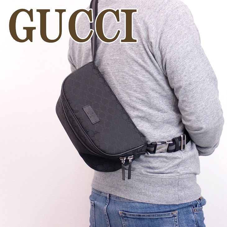 グッチ プレゼント メンズ グッチ バッグ メンズ GUCCI ショルダーバッグ 斜めがけ ウエストバッグ GG 449182-G1XHN-8615 ブランド 人気 誕生日 プレゼント ギフト