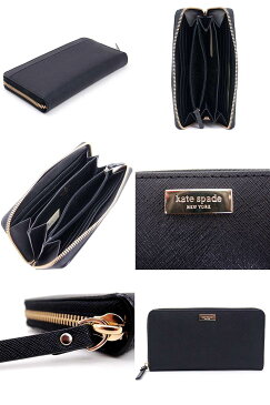 ケイトスペード 長財布 ラウンドファスナー KATE SPADE WLRU2669-001 財布 レディース