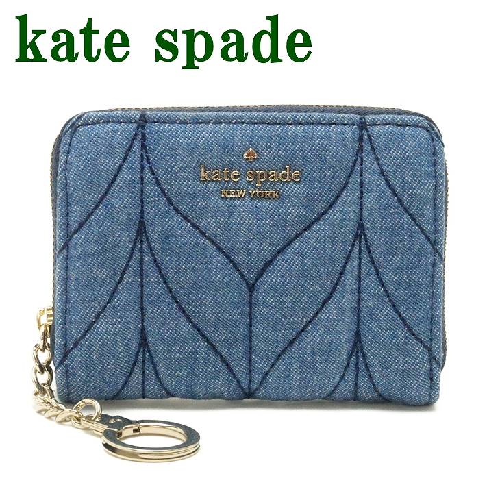 ケイトスペード KateSpade 財布 コンパクト財布 コインケース キーリング デニム WLRU5403-484 ブランド 人気