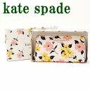 ケイトスペード 財布（レディース） ケイトスペード 財布 Kate Spade 長財布 レディース 花 フローラル ラウンドファスナー 花 フローラル 箱 ボックス ギフトセット ピンク K7224-250 ブランド 人気