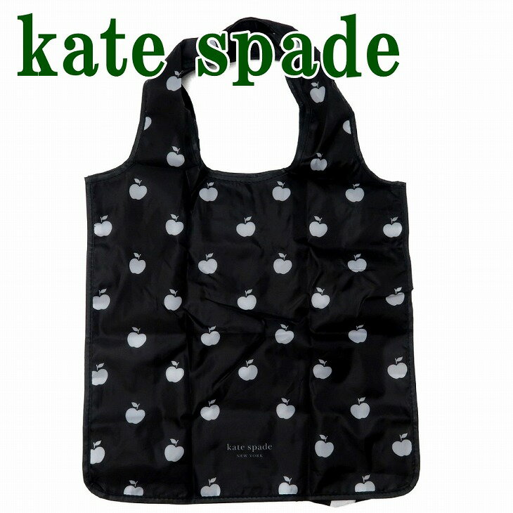 ケイトスペード kate spade バッグ レディース エコバッグ 折りたたみ ショルダーバッグ トートバッグ ショッピングバッグ ブラック 黒 KS-216049 【ネコポス】 ブランド 人気