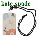 ケイト・スペード ニューヨーク パスケース ケイトスペード kate spade カードケース ネックストラップ IDケース パスケース ホルダー 花 フローラル ピンク KS-224833 【ネコポス】 ブランド 人気