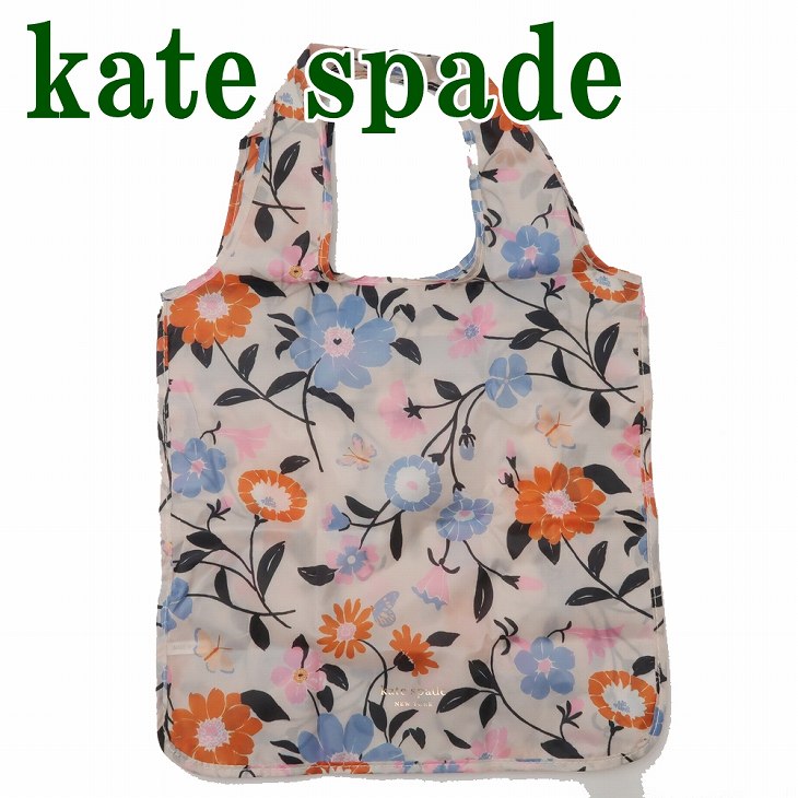 ケイトスペード kate spade バッグ レディース エコバッグ 折りたたみ ショルダーバッグ トートバッグ ショッピングバッグ 花 フローラル ピンク KS-225533 【ネコポス】 ブランド 人気