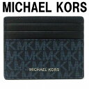 マイケル・コース 定期入れ メンズ マイケルコース MICHAEL KORS メンズ カードケース 名刺入れ 定期券入れ パスケース モノグラム 36U9LCRD1B-ADMPB 【ネコポス】 ブランド 人気