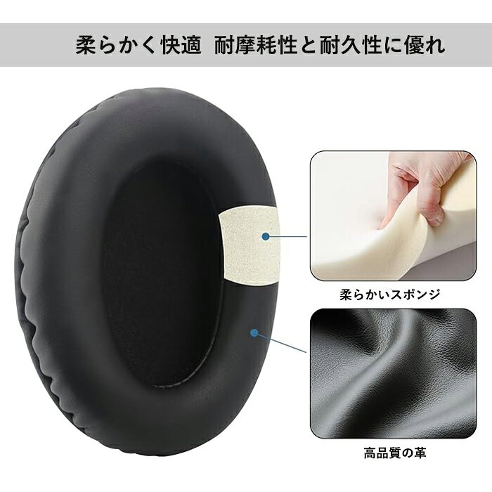 イヤーパッド イヤークッション ANKER Q10/Q20/Q30/Q35/Q45 ヘッドホン 交換用 パ...