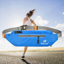 ランニングポーチ ウエスト 大容量 スマホ ボトルホルダー スポーツ用 ポーチタイプ イヤホンホール付き レジャー 調節可能 男女兼用 登山 遠足 旅行 サイク...