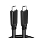 【相性保証】USB-C USB-C ケーブル Thunderbolt3 互換 eMarker内蔵 USB 3.2Gen2x2対応 USB Type C to USB Cケーブル (Gen2x2) PD 高速データ転送 20Gbps 最大5A100W給電 MacBook Nexus 6P Zenfone 3 Chromebook Nintendo Switch 4k TV Xperia XZ