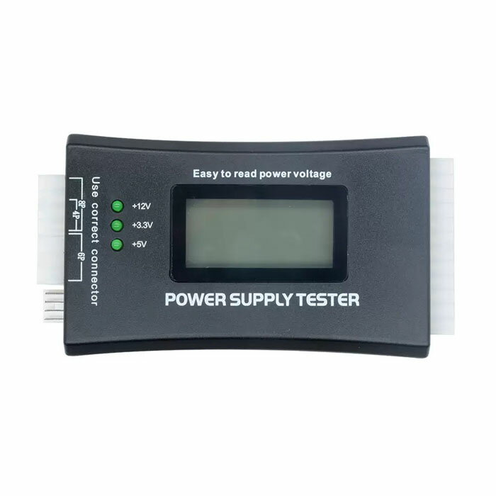 PC電源簡易テスター パソコン 電源用 電圧 チェッカー PCI-EXPRESS S-ATA ATX ...