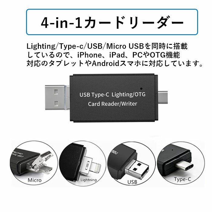 【送料無料】大容量SDカード対応LEDライト付きUSB3.0最大5Gbps高速SDカードリーダライター2スロットカード同時読み書き可能バスパワーカードリーダー1年保証付
