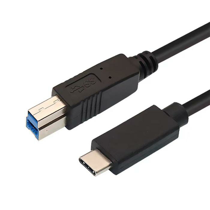 【送料無料】プリンターケーブル 1m USB3.0ケーブルC-BタイプUSB Type C to USB 3.0 B オス USB Type C ケーブル スキャナーケーブル MacBook Pro HP キヤノン ブラザー エプソン デル サムス…