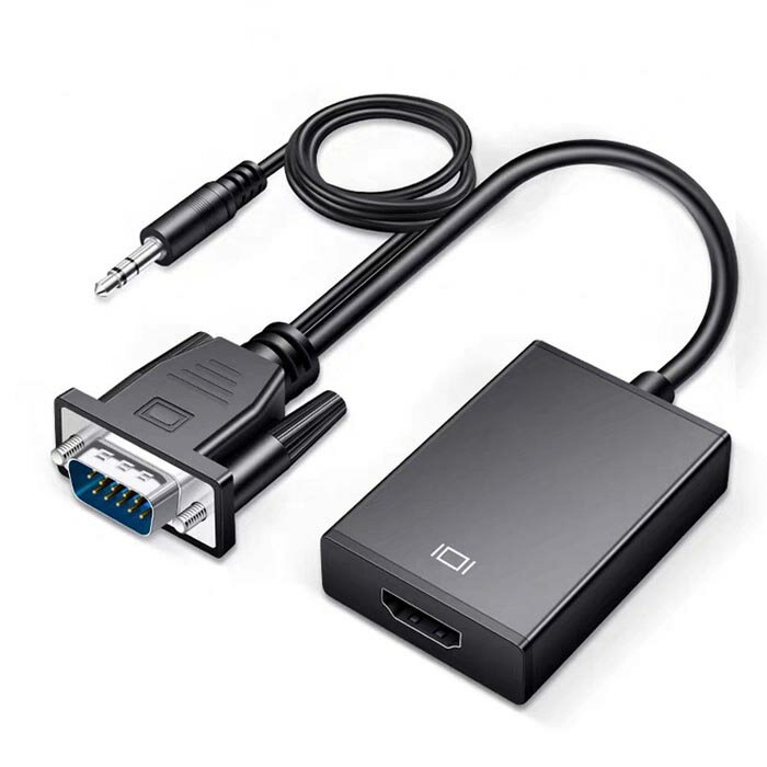 VGA() to HDMI(᥹) Ѵץ VGA to HDMIѴ֥ PCΡȥѥб   USB֥դ 3.5mmǥ VGA HDMI  1080P ž USB ѥ PC HDTV ץ Windows XP/7/8/10 Mac OSʤб