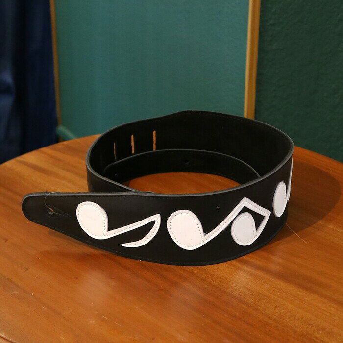 RENEGADE レネゲード ギターストラップ Leather SRV-BK / WH スエード レザー 革 パッチワーク