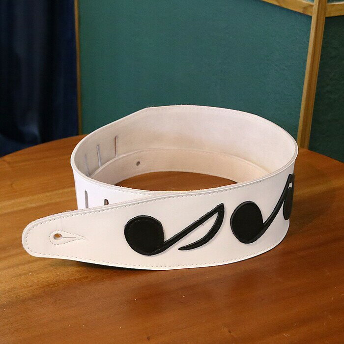 RENEGADE レネゲード ギターストラップ Leather SRV-WH / BK スエード レザー 革 パッチワーク