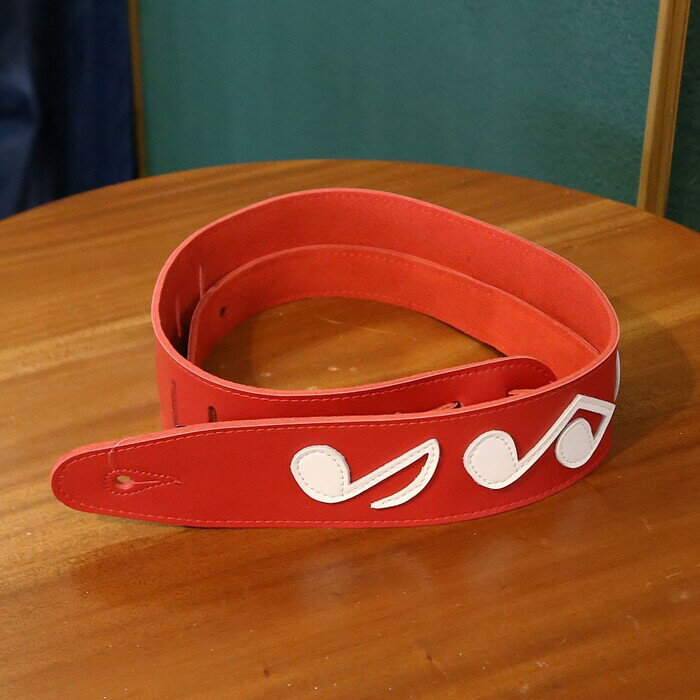 RENEGADE レネゲード ギターストラップ Leather SRV65-RD/WH スエード レザー 革 パッチワーク