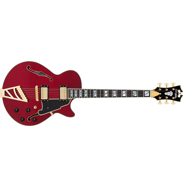 ストラッププレゼントキャンペーン D'Angelico ディアンジェリコ エレキギター セミアコ Excel SS Trans Cherry ホロウボディ