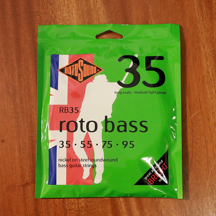 Rotosound ロトサウンド ベース弦 RB35 (.035-.095) ロトベース Roto Bass Medium Light Nickel on Steel Roundwound 4弦用