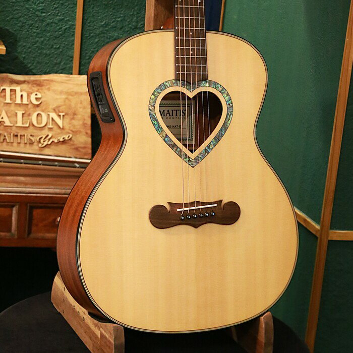 中古 Zemaitis ゼマイティス CAG-100HS-NAT-E, Natural アコースティックギター エレアコ ギグバッグ付 ハート