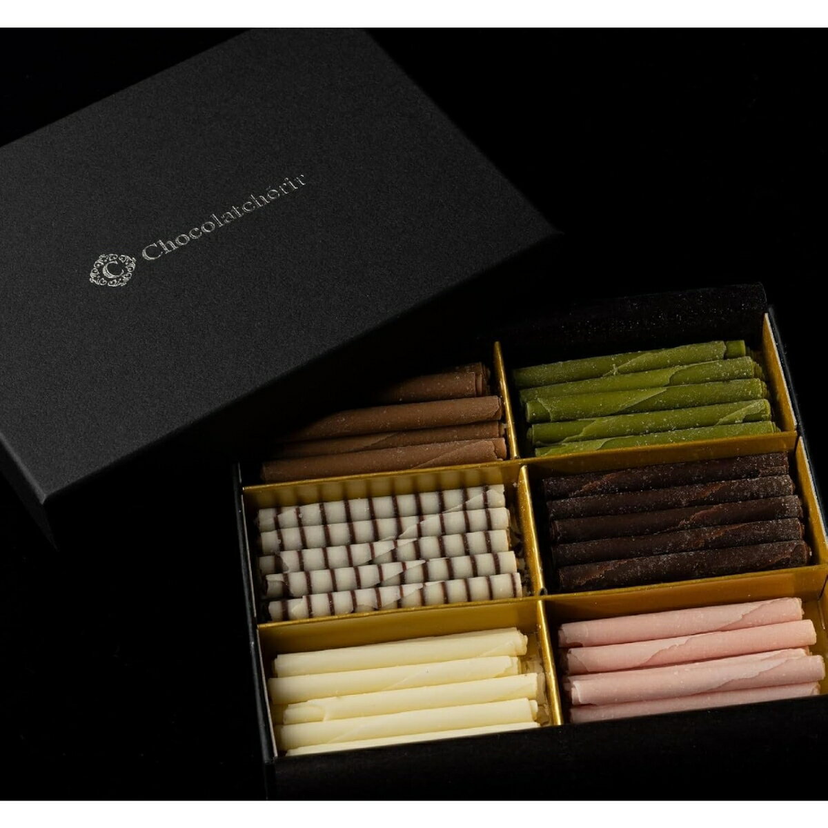 ショコラシェリール/ロールショコラ 6種類 巻チョコ パリパリ触感 スイーツ プレゼント 高級 人気 アー..