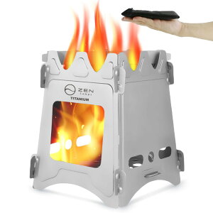 チタン製 ウッドストーブ ZEN Camps ネイチャーストーブ ソロキャンプ キャンプ ソロ 焚火台 折りたたみ 超軽量 本体重量約202g コンパクト通販格安セール情報 楽天 通販