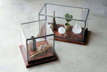 Cabinet With Wood Vase Ssize / キャビネット ウィズ ウッド ベース Sサイズ GLASS DOME /ガラスドーム ガラスケース ショーケース detail 【あす楽対応_東海】
