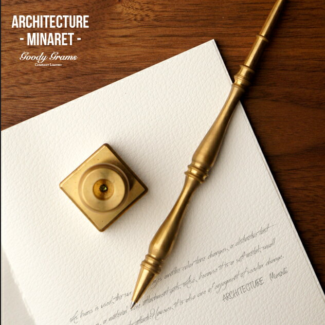 ARCHITECTURE Minaret / アーキテクチュア ミナレット Goody Grams / グッティーグラムス ボールペン BRASS PEN 真鍮 ペン ペン 高級ボールペン