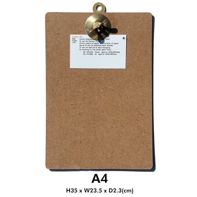 PUEBCO (�ץ��֥�) ��A4��SCREW CLIP BOARD / ������塼����åץܡ��� H35 x W23.5 x D2.3(cm) A4������ �Х������ ����å� Ź�� ����å� ���