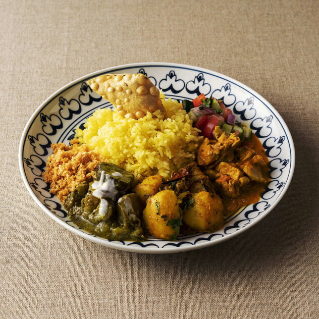 zen to turehana_b ゼント ツレヅレ ハナコ カレー皿 / zen to ゼント カレー皿 直径26.5 × H3.5cm カレー プレート 食器 日本製 波佐見焼 中善 amabroのサムネイル