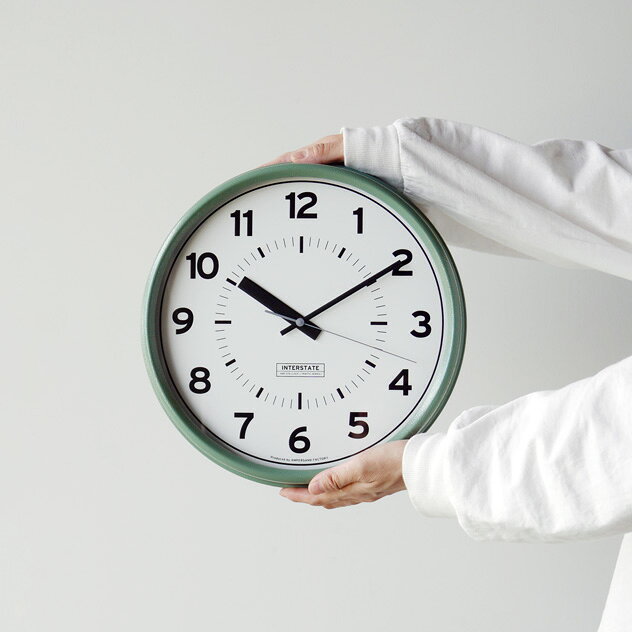 TRAFFIC CLOCK ( Interstate ) トラフィック クロックAMPERSAND FACTORY アンパサンド ファクトリー 壁掛け時計 Interstate アメリカ 標識 時計 クロック おしゃれ エルコミューン AMP-C063 [3]