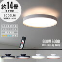 【14畳タイプ】Glow LED Ceiling Lamp 6000 / グロー LED シーリングライトART WORK STUDIO アートワークスタジオ LED リモコン 6000ルーメン 65W 調光 色調切り替え おしゃれ 照明 ライト 工事不要 天井照明 AW-0626