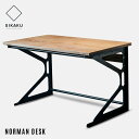 NORMAN DESK / ノーマン デスク SIKAKU シカク W120cm×D70cm×H72cm デスク 作業台 オーク無垢板 鉄 日本製 インダストリアル アイアン メイドインジャパン