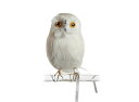 Owl White　正面　フクロウ PUEBCO Artificial Birdsプエブコ アーティフィシャルバード108070