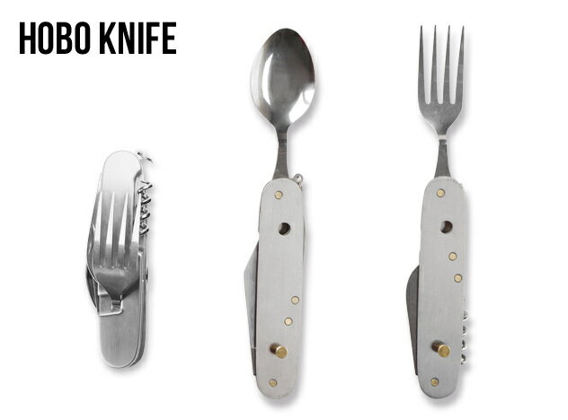 Hobo Knife / ホーボーナイフ POCKET KNIFE / ポケットナイフ スプーン フォーク 携帯用 カトラリー 多目的ナイフ 栓抜き DETAIL通販格安セール情報 楽天 通販