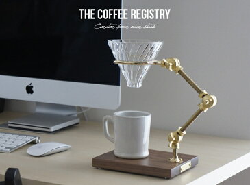 The Coffee Registry / Curator pour over stand コーヒーレジストリー / キュレーターポーオーバースタンド ドリッパースタンド ハリオ 真鍮 ブラス ウォールナットdetail