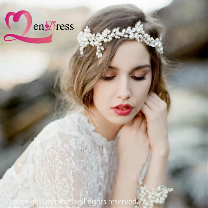 【新作】花嫁ヘットドレス_ブライダルヘットドレス_コサージュ_ヘアクリップ