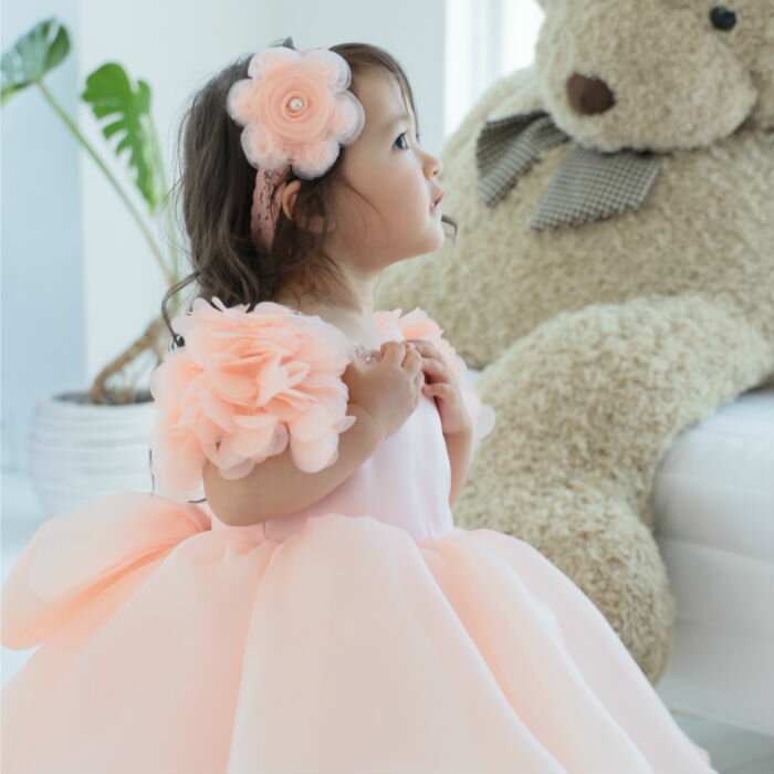 【高品質】あす楽対応ドレス 結婚式 ベビードレス mp8211b結婚式 80 90 95 100　キッズドレス フォーマルドレス　長袖　七五三 フラワーガール リングガール 70 80 90 95 100 110 120 130 140 2