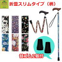 【平日15時まで即日出荷】前後前ショップオリジナル 杖と替えゴムのお得セット 夢ライフステッキ スリムネック 折畳スリムタイプ(柄)+替ゴム16mm(2個)【介...