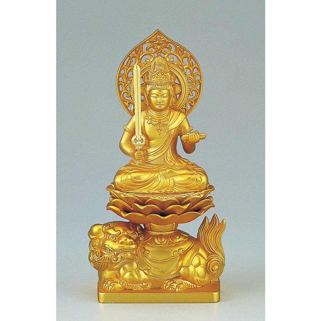 仏像 文殊菩薩 もんじゅぼさつ 15cm