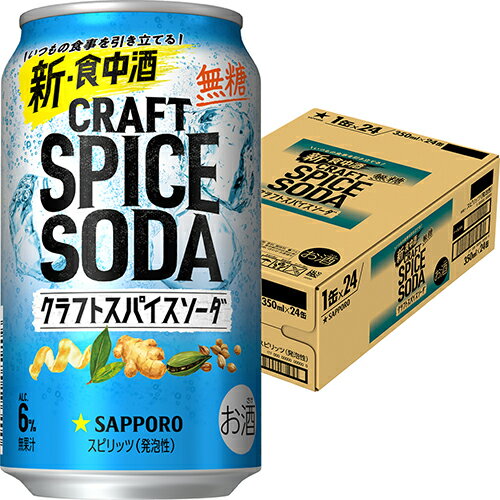 サッポロ クラフトスパイスソーダ 350ml×24本 1ケース u-sa