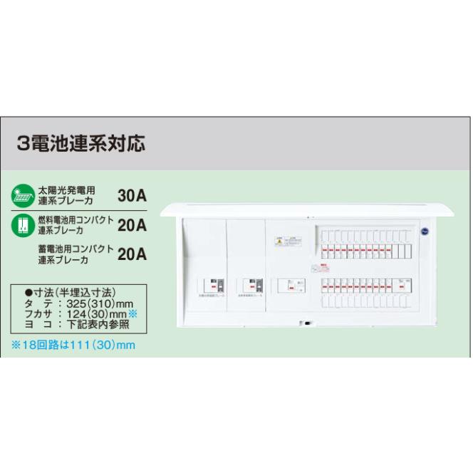 ※商品画像はイメージです【コスモパネル】【3電池連系対応】【リミッタースペースなし】BQE84223GJD