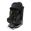 【トップテザー】チャイルドシート 新生児 ISOFIX 0歳～12歳 360度回転式 40～150cm ジュニアシート 調節可能 洗える キャノピー付き ..