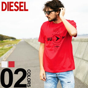 ディーゼル DIESEL Tシャツ 半袖 プリント クルーネック T-JUST-Y2 ブランド メンズ トップス コットン プリントT DSSSPP091A