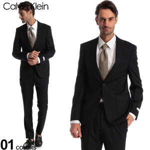 カルバンクライン スーツ CK Calvin Klein ストレッチ ウール100％ シングル 2ツ釦 SLIM FIT ブランド メンズ ノータック シングルスーツ 細身 CKMABRY5FY0111 SALE_2_d