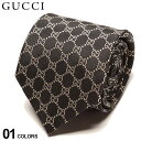 グッチ ネクタイ GUCCI シルク100％ GGロゴ BLACK ブランド メンズ 紳士 タイ シルク ビジネス ギフト GC4565241079 2024_vt