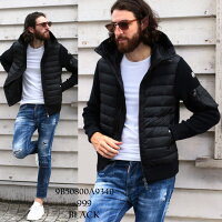 モンクレール メンズ ニットダウン MONCLER ダウンジャケット パーカー フード ニット コンビ CARDIGAN ブランド アウター ブルゾン MC9B50800A9340 SALE_2_a