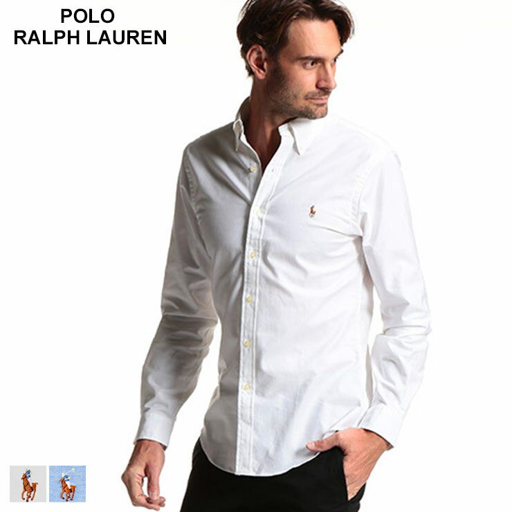 ポロラルフローレン メンズ シャツ 長袖 POLO RALPH LAUREN ストレッチ ボタンダウン オックスシャツ BDシャツ ブランド トップス コットン RL710542056 SALE_1_c