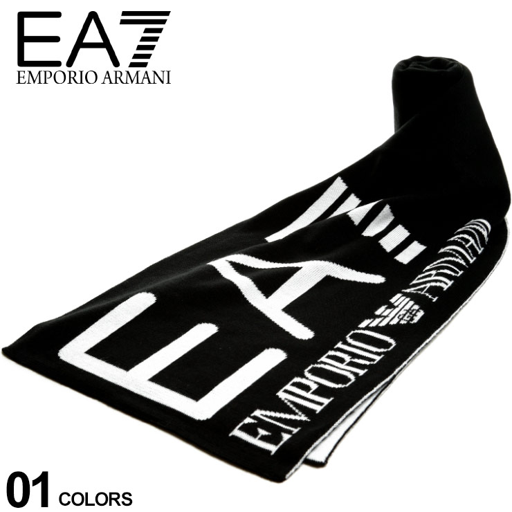 エンポリオ アルマーニ マフラー EMPORIO ARMANI EA7 メンズ ロゴ ニット ブランド EA2758949A301