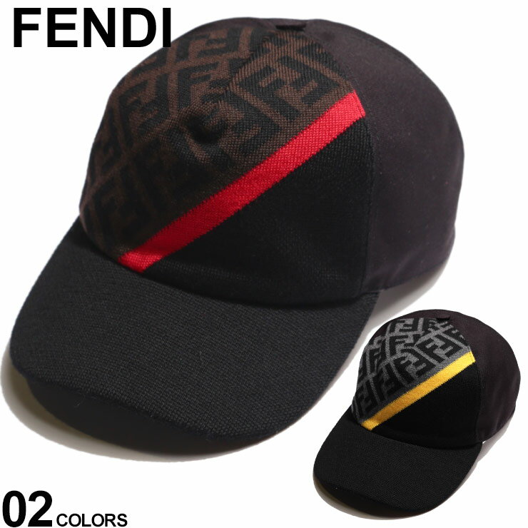 フェンディ キャップ FENDI FFロゴ ライン ウール ニット 切り替え DIAGONAL FF ブランド 帽子 メンズ レディース FDFXQ768AEVF SALE_6_b